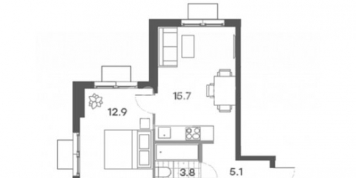 2-комн квартира ул Красного Маяка,  д. 26,  к. 3