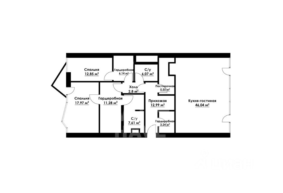 Продажа 3-комн квартиры на вторичном рынке улица Советской Армии, 6