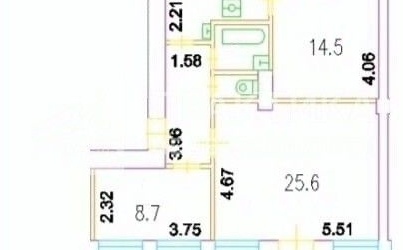 3-комн квартира улица Земляной Вал, 21/2С1