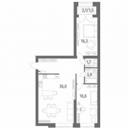 Продажа 2-комн квартиры на вторичном рынке улица Академика Константинова,  д. 1 к1 с1