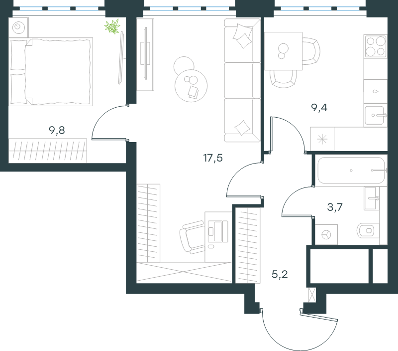 Продажа 2-комн квартиры в новостройке Москва г., Южнопортовая ул.,  к. 10