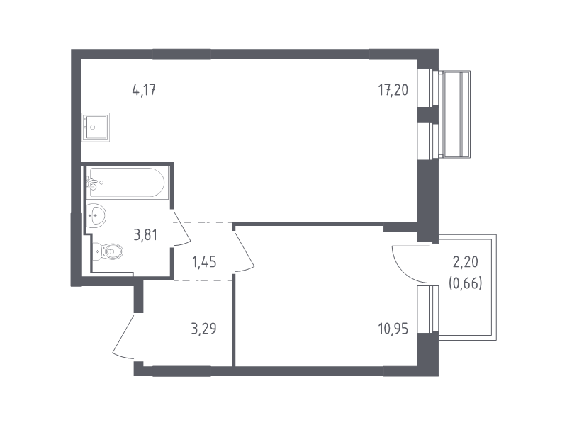 Продажа 1-комн квартиры в новостройке Лайково с., Лесная ул.,  к. 55