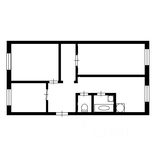 Продажа 3-комн квартиры на вторичном рынке Казанская улица, 2