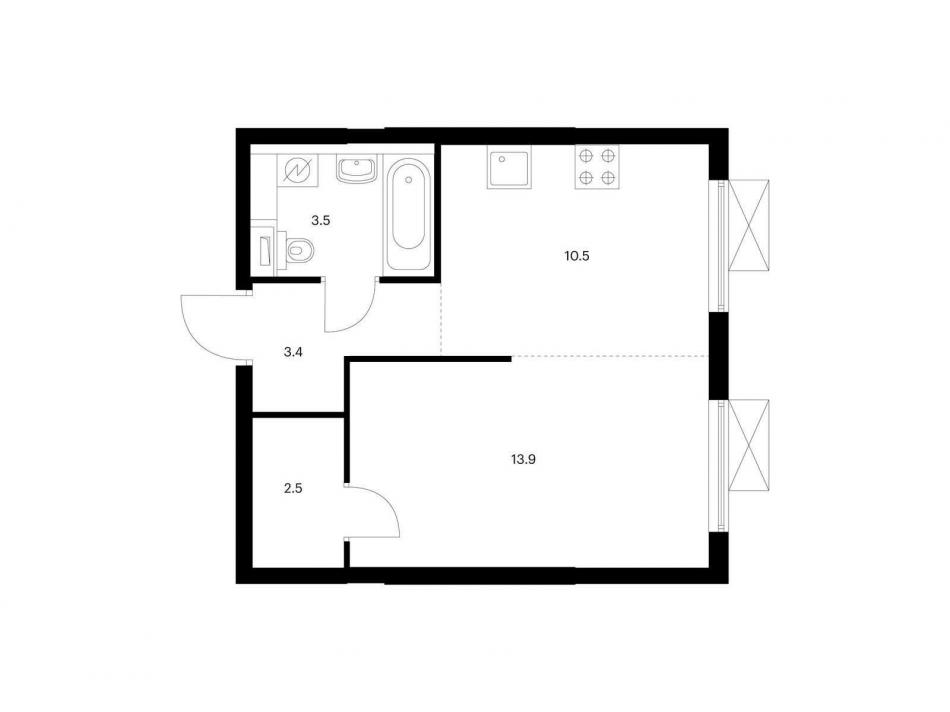 Продажа 1-комн квартиры в новостройке Котельники, Кузьминский Лес, корп. 9