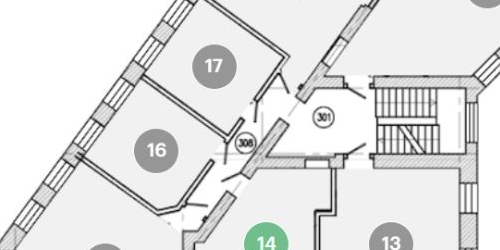 2-комн квартира улица Печатника Григорьева, 14