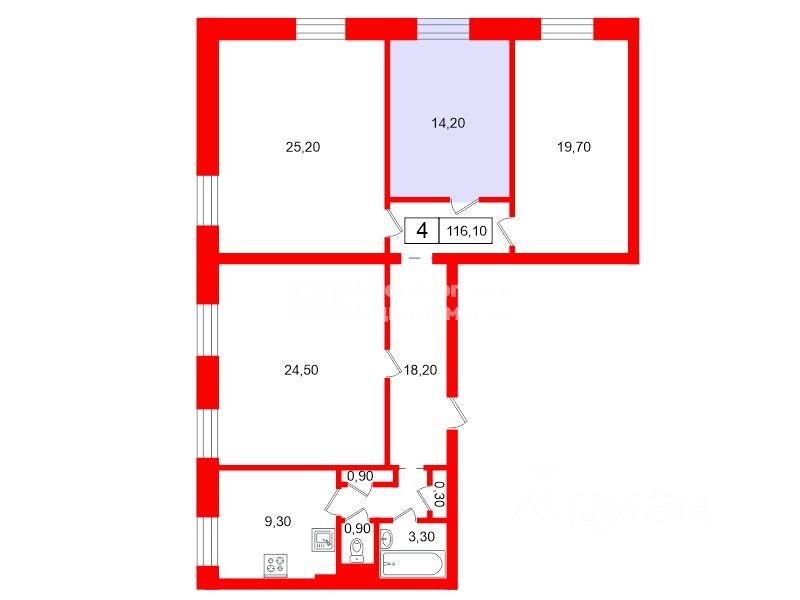 Продажа комнаты Кронштадтская улица, 20