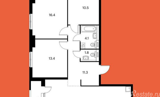 Продажа 3-комн квартиры на вторичном рынке Дальневосточный пр-кт