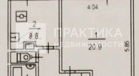 1-комн квартира Домодедовская улица, 6К2