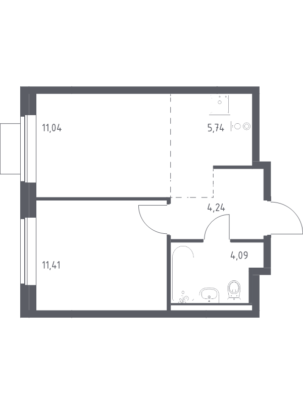Продажа 1-комн квартиры в новостройке Видное г, Горки Ленинские рп, Каширское ш,  к. 14.2