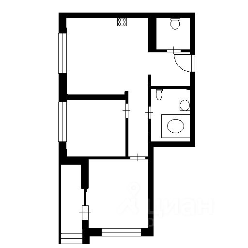 Продажа 2-комн квартиры на вторичном рынке Центральный мкр, улица Колина,  д. 9