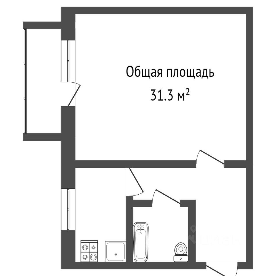 Аренда 1-комн квартиры на вторичном рынке Коптевская улица, 16К1