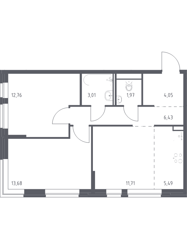 Продажа 2-комн квартиры в новостройке Москва г., Ленинградское ш.,  к. 6
