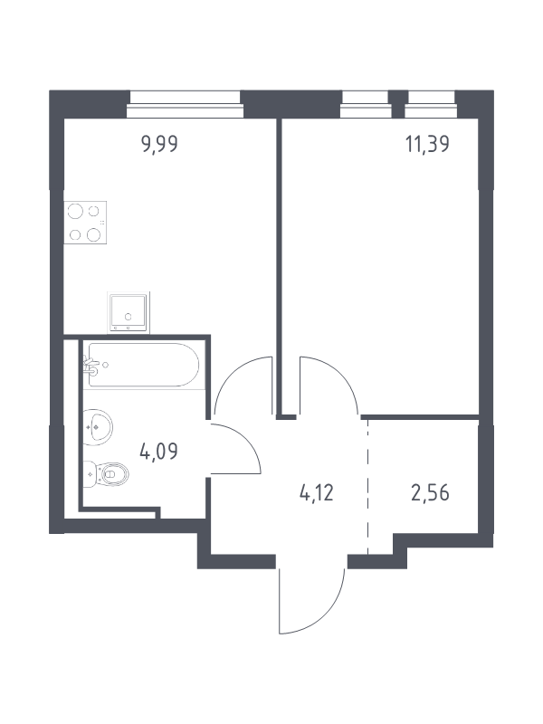 Продажа 1-комн квартиры в новостройке Новосаратовка д., Покровская Дорога ул.,  к. 1.1