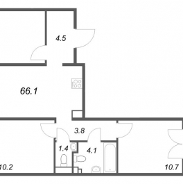 Продажа 3-комн квартиры в новостройке Шушары п., Пулковское ш., к. 4 Продажа 3-комн квартиры в новостройке Шушары п., Пулковское ш., к. 4