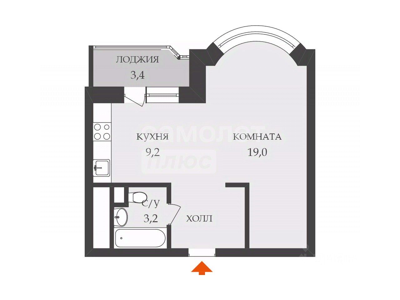 Продажа 1-комн квартиры на вторичном рынке Одинцово, улица Чистяковой, 68