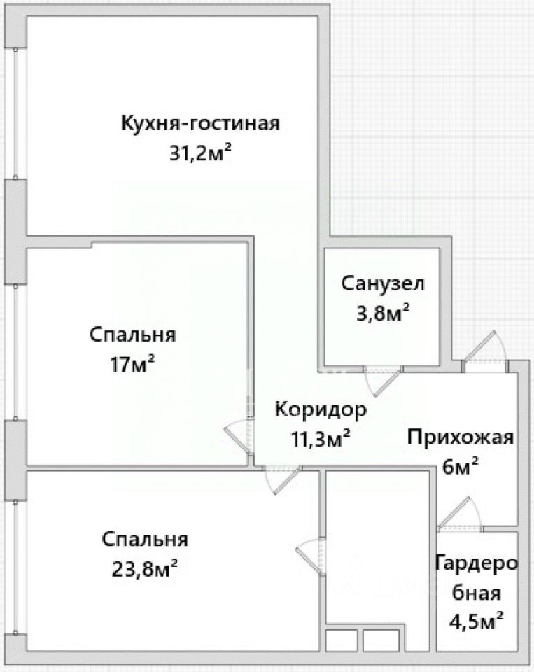 Продажа 2-комн квартиры на вторичном рынке улица Усачева, 15А