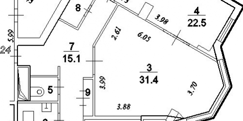 3-комн квартира улица Стасовой,  д. 4