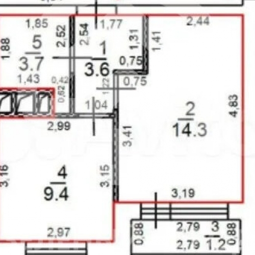1-комн квартира Красногорск, Садовая улица