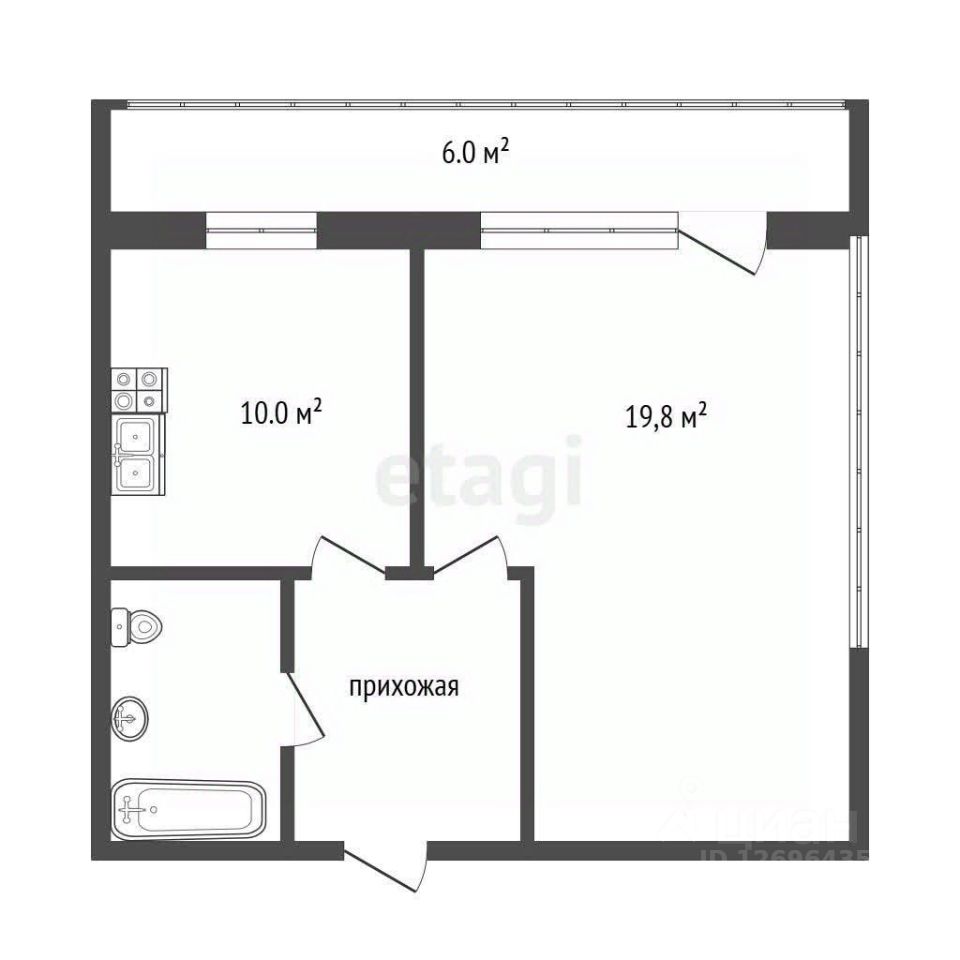 Продажа 1-комн квартиры на вторичном рынке Мытищи, улица Веры Волошиной, 22к3