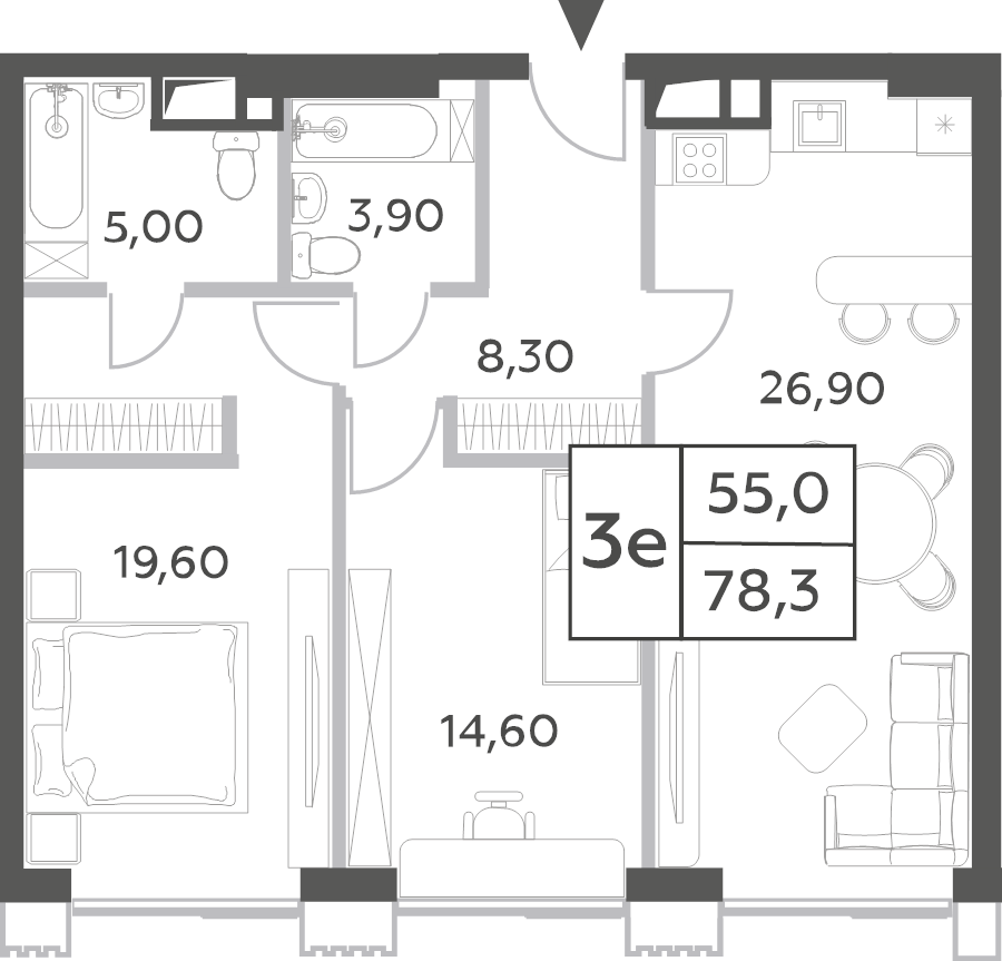 Продажа 2-комн квартиры в новостройке Москва г., Генерала Дорохова пр-кт,  к. CREATIVITY