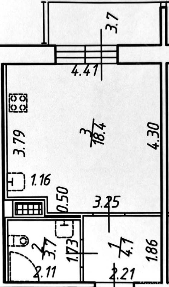 Продажа студии Пулковское шоссе,  д. 42,  к. 6