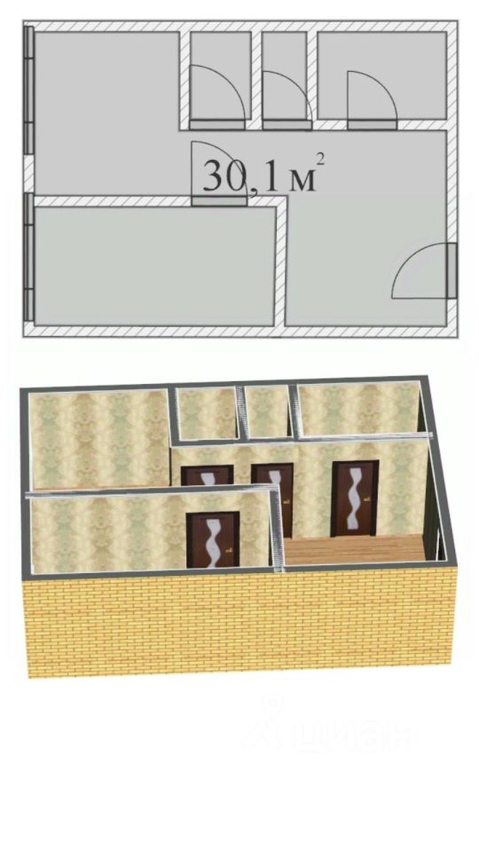 Продажа 1-комн квартиры на вторичном рынке д. Заклинье, улица Новая, 29