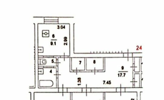 Продажа 3-комн квартиры на вторичном рынке ул Винокурова,  д. 10,  к. 1