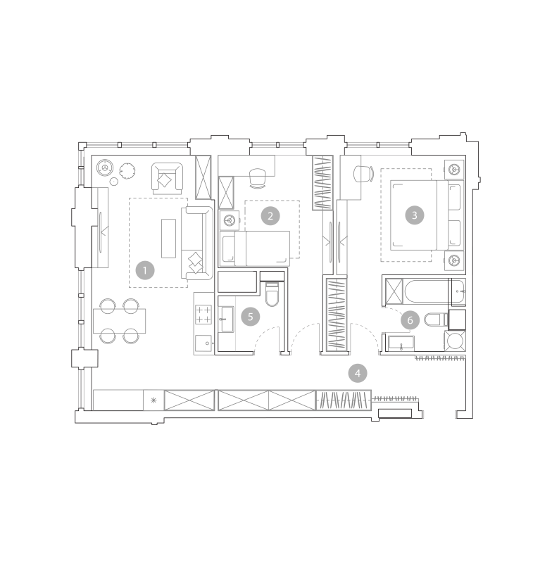 Продажа 2-комн квартиры в новостройке Москва г., Миклухо-Маклая ул.,  к. 1