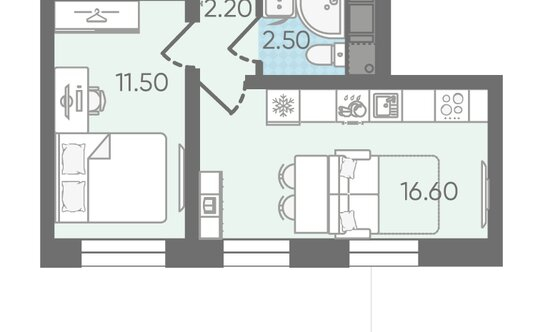 Продажа 1-комн квартиры на вторичном рынке Ковалёво, Поперечная улица,  д. 1 к1