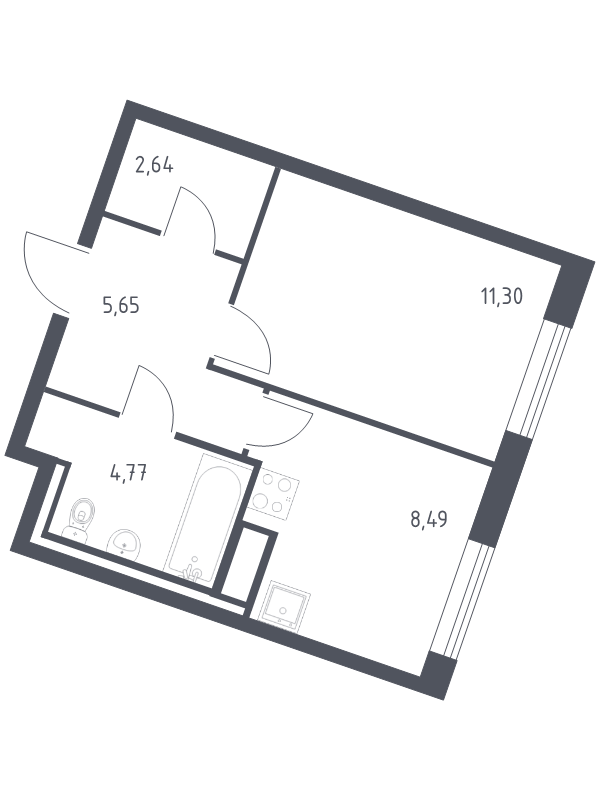 Продажа 1-комн квартиры в новостройке Лаголово д., Гатчинское ш.,  к. 4
