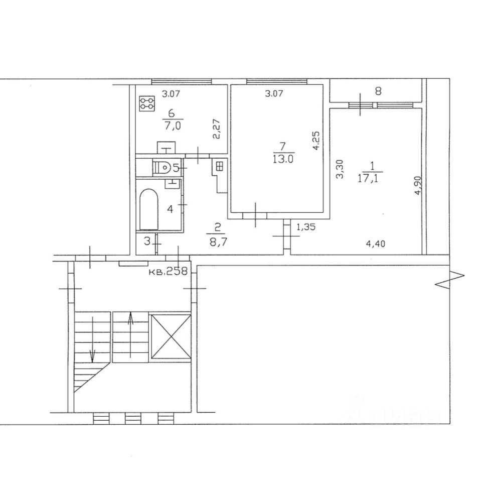 Продажа 2-комн квартиры на вторичном рынке Всеволожск, улица Плоткина, 9/73