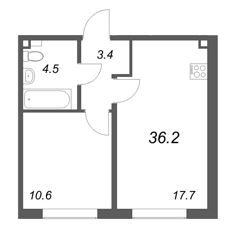 Продажа 1-комн квартиры в новостройке Шушары п., Пулковское ш.,  к. 3