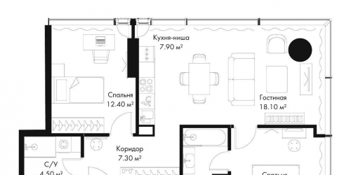 2-комн квартира пр-кт Ленинградский, вл. 8