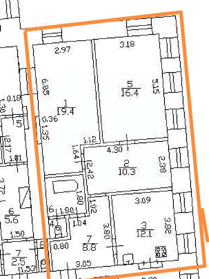 Продажа 3-комн квартиры на вторичном рынке Невский проспект, 136