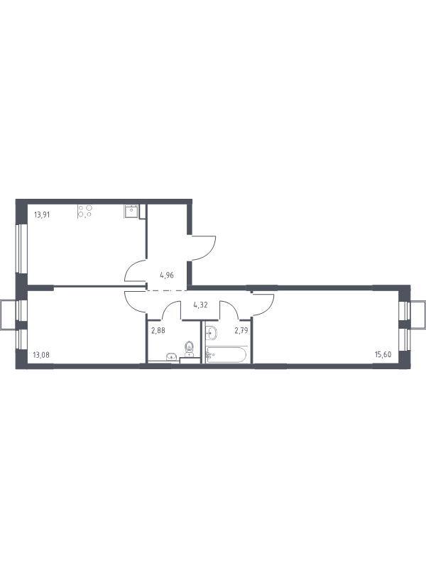 Продажа 2-комн квартиры в новостройке Москва г., Ленинградское ш.,  к. 5