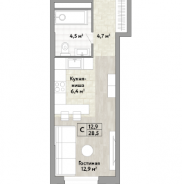 Продажа студии Коммунарка п., Александры Монаховой ул., к. 1 Продажа студии Коммунарка п., Александры Монаховой ул., к. 1