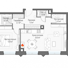 Продажа 2-комн квартиры в новостройке Москва г., Дубовой Рощи ул.