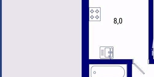 1-комн квартира проспект Маршала Блюхера, 65