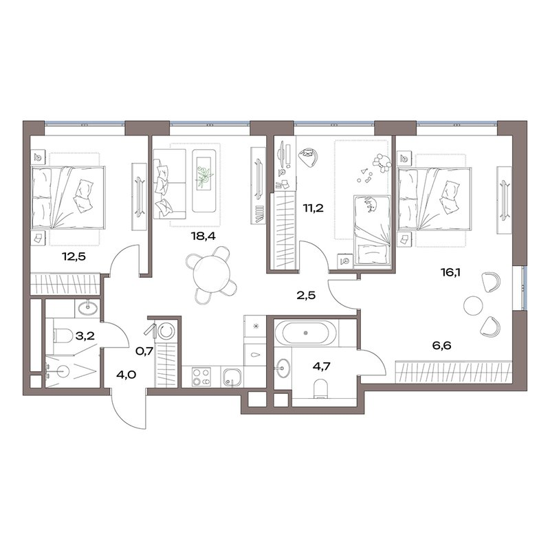 Продажа 3-комн квартиры в новостройке Москва г., Дубнинская ул.,  к. 13