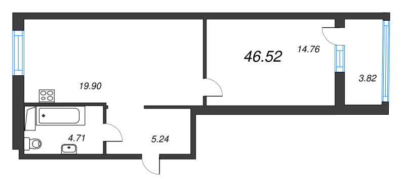 Продажа 1-комн квартиры в новостройке Янино-1 д., Голландская ул.,  к. 4.3