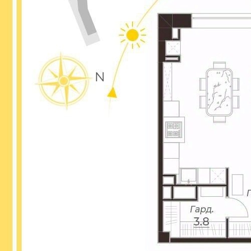 1-комн квартира Новгородская улица, 23