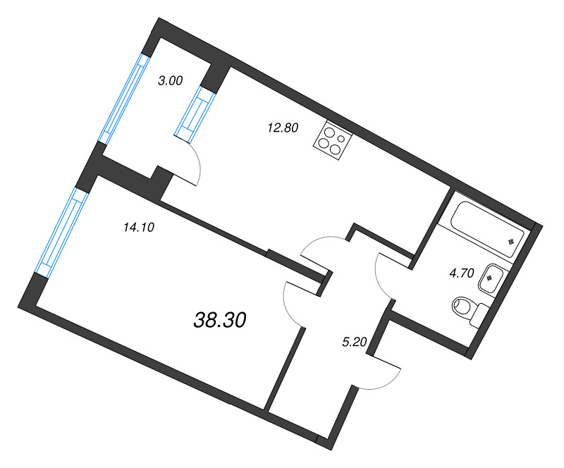 Продажа 1-комн квартиры в новостройке Мурино п., Южный проезд,  к. 1.10.1