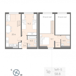 Продажа 2-комн квартиры в новостройке Шушары п., Пулковское ш., к. 2 Продажа 2-комн квартиры в новостройке Шушары п., Пулковское ш., к. 2