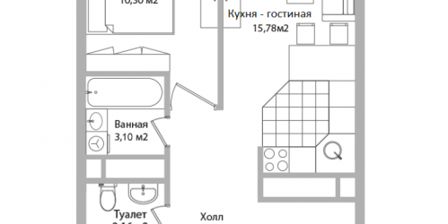 1-комн квартира Мытищи г., Сукромка ул.,  к. 1
