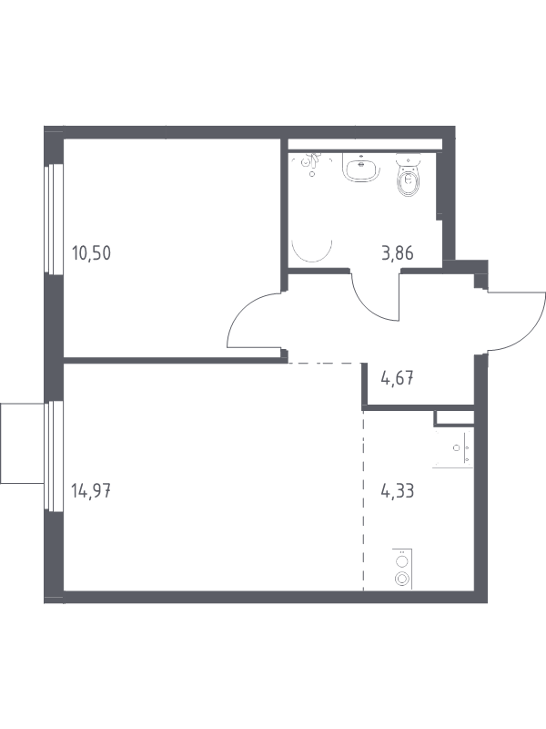 Продажа 1-комн квартиры в новостройке Коробово д., 10 км до МКАД,  к. 6.2
