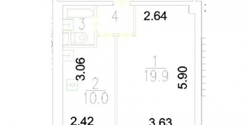 1-комн квартира ул Чусовская,  д. 13