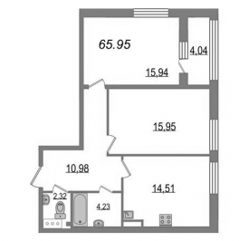 Продажа 2-комн квартиры в новостройке Санкт-Петербург г., Лодейнопольская ул.,  к. 1