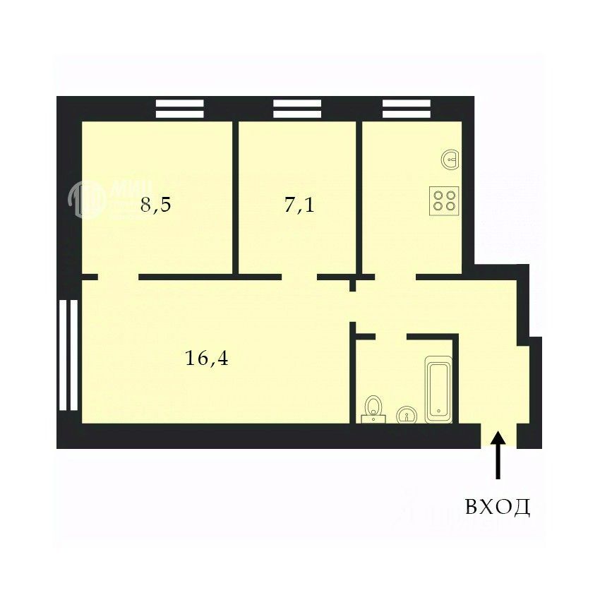 Продажа 3-комн квартиры на вторичном рынке Скаковая улица, 18А