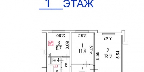 2-комн квартира улица Молодцова,  д. 3