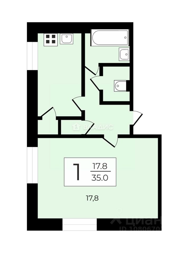 Продажа 1-комн квартиры на вторичном рынке улица Усачева, 29К8